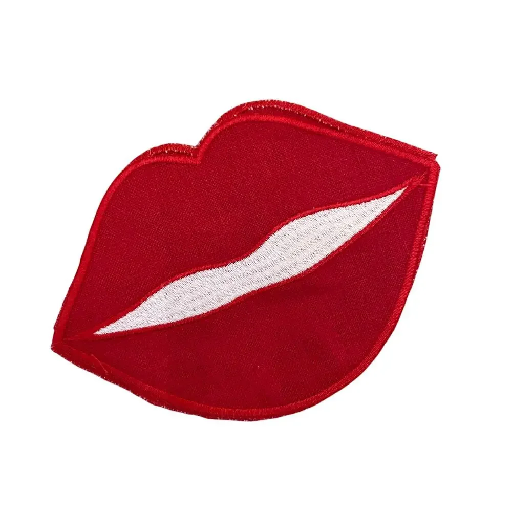 Chefanie RED LIP Cocktail Napkins 4x6 Linen Set of 4 Valentines Day XO New